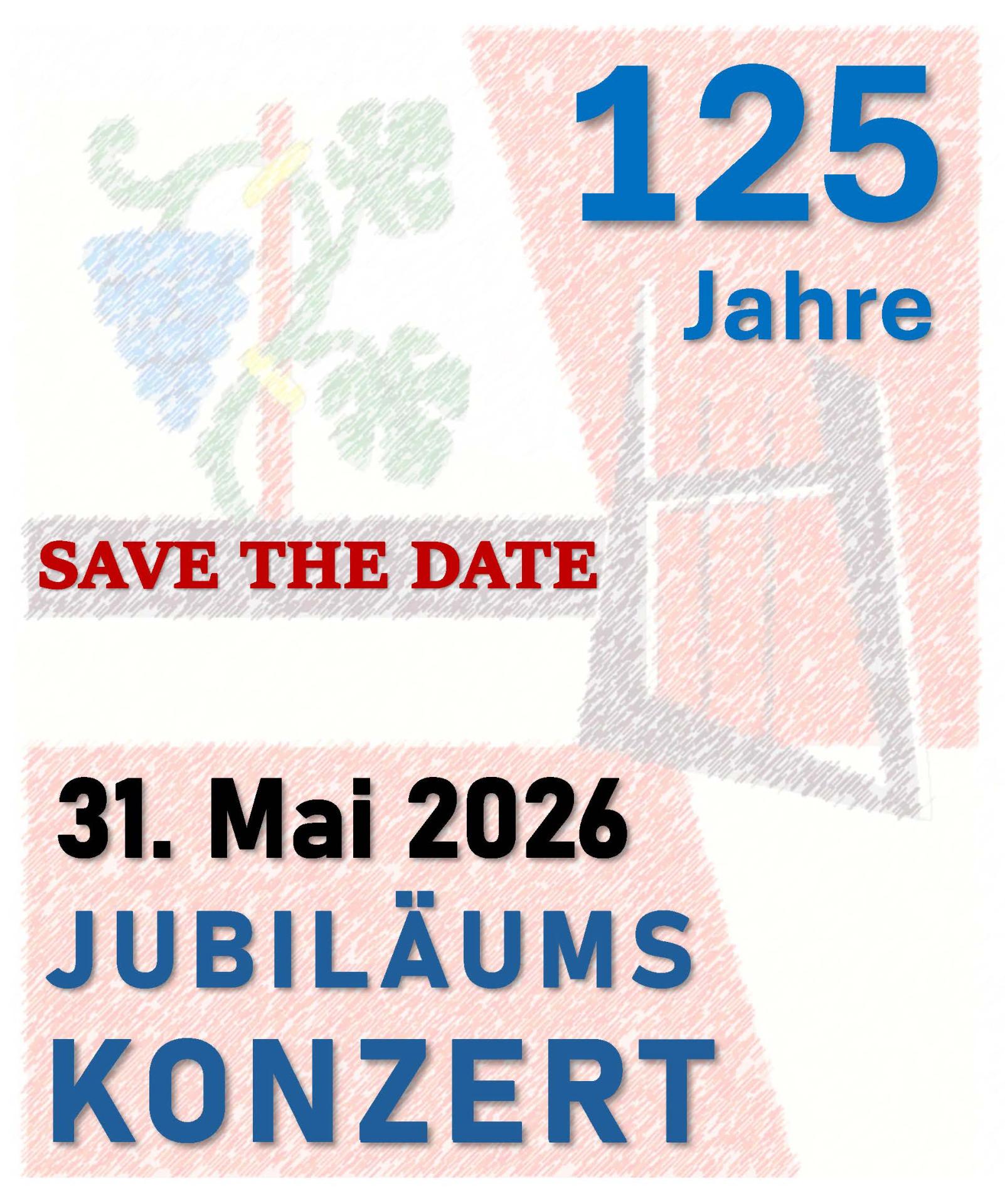 Save the date Jubiläumskonzert MGB